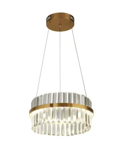 Hängelampen|Led Lampen*Searchlight LED Kronleuchter Kristall 4000 K 1082 lm D: 35 cm rund