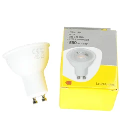 eltric K Heckel GmbH LED Leuchtmittel GU10 7 Watt 2700 K 550 lm Strahler - LM050< Leuchtmittel