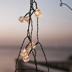 Außenlichterketten|Solarleuchten*Newgarden LED Lichterkette außen Solar IP44 266,6 cm lang 1800 K