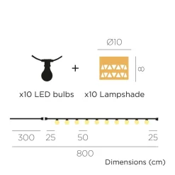 Außenlichterketten|Solarleuchten*Newgarden LED Lichterkette Solar 5 m IP44 Jute Seegras 2700 K Outdoor