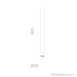 Metall Lampen|Wegeleuchten*Newgarden LED Lichtsäule außen mit Stecker Kabel 160cm IP65 6500K