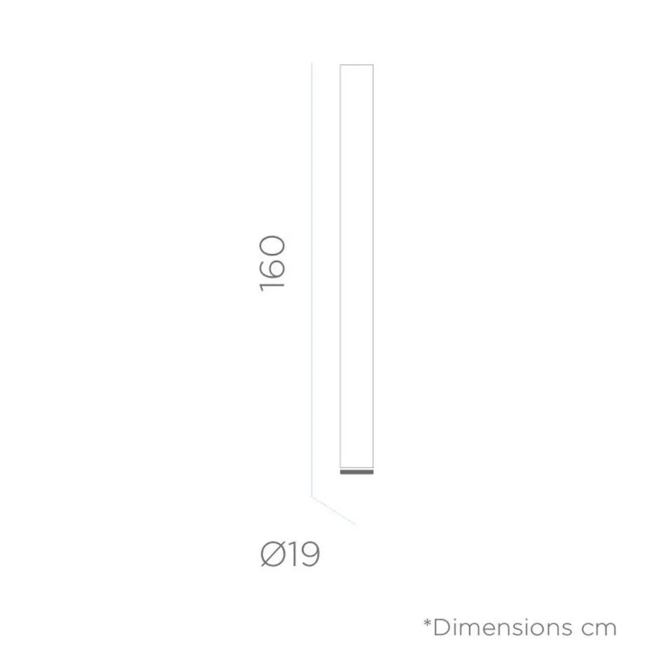 Metall Lampen|Wegeleuchten*Newgarden LED Lichtsäule außen mit Stecker Kabel 160cm IP65 6500K