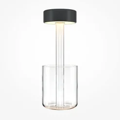 Maytoni LED Nachttischleuchte Glas dimmbar Touch Funktion rund< Led Lampen|Tischlampen