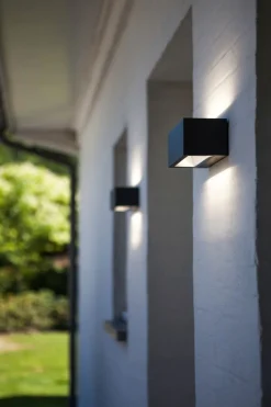 Eco-Light LED Outdoor Wandlampe Anthrazit 4000 K IP54 Up Down< Metall Lampen|Led Außenleuchten
