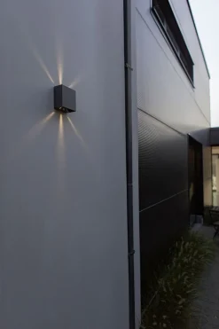 Eco-Light LED Outdoor Wandleuchte Aluminium 4000 K IP54 Up Down< Metall Lampen|Led Außenleuchten