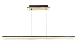 Wohnzimmerlampen|Metall Lampen*Eco-Light LED Pendelleuchte Aluminium Gold Schwarz 3000 K 120 cm