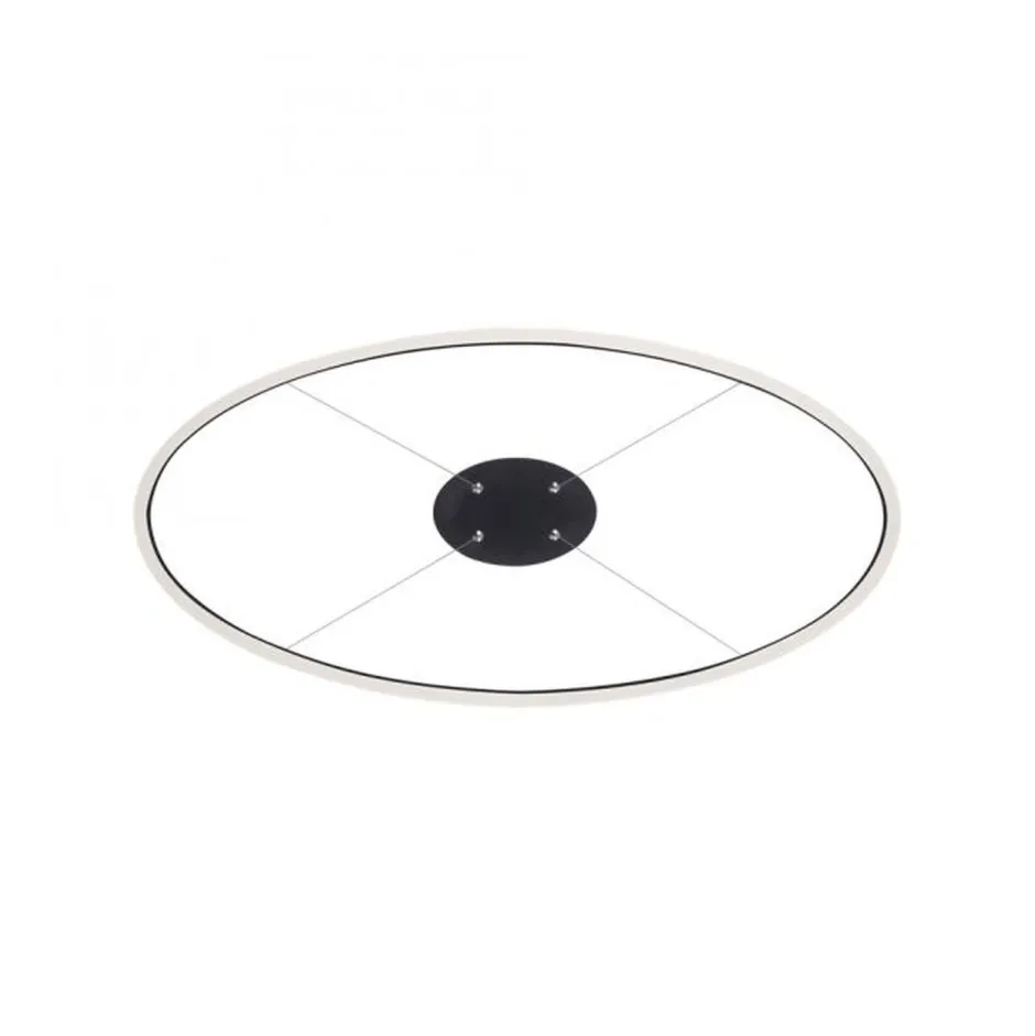 Paul Neuhaus LED Pendelleuchte Anthrazit oval 3000 K L:80 cm dimmbar< Hängelampen|Bürolampen