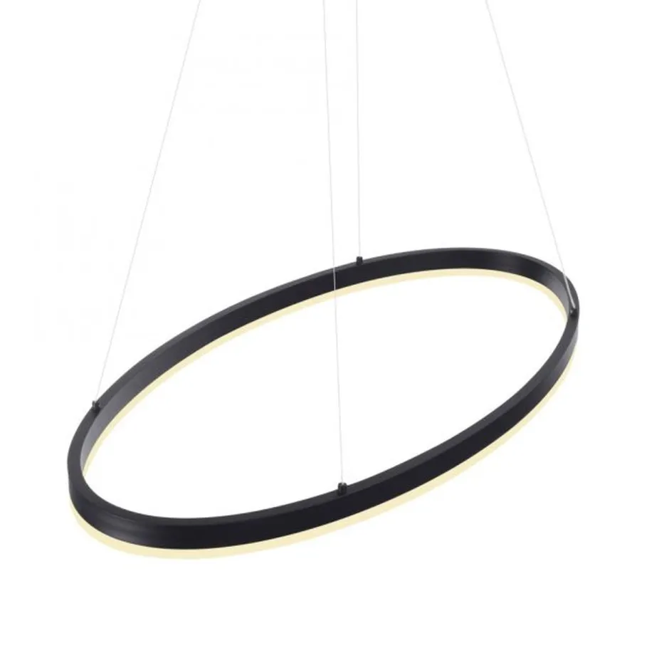 Paul Neuhaus LED Pendelleuchte Anthrazit oval 3000 K L:80 cm dimmbar< Hängelampen|Bürolampen