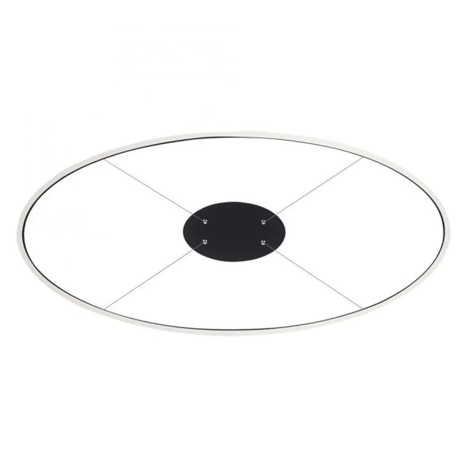 Hängelampen|Bürolampen*Paul Neuhaus LED Pendelleuchte Anthrazit oval 3000 K 118 cm dimmbar