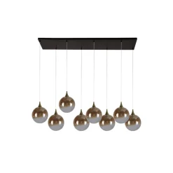 Hängelampen|Led Lampen*Searchlight LED Pendelleuchte Glaskugeln 107 cm 3000 K 8-flammig