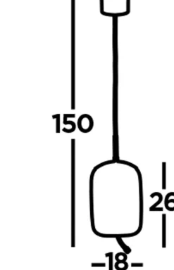 Searchlight LED Pendelleuchte Grau Ø 18 cm 2700 K Glas Metall< Hängelampen|Led Lampen