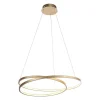 Hängelampen|Bürolampen*Paul Neuhaus LED Pendelleuchte in Blattgold L:72 cm 3000 K dimmbar