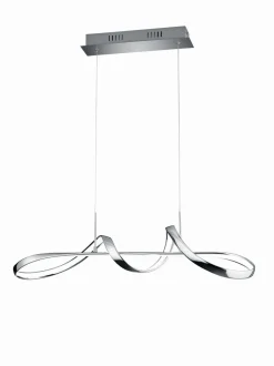 Trio Reality LED Pendelleuchte in Chrom dimmbar L:81 cm 37 W 4500 lm< Hängelampen|Bürolampen