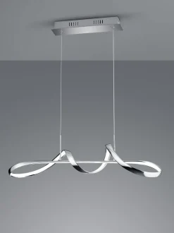 Trio Reality LED Pendelleuchte in Chrom dimmbar L:81 cm 37 W 4500 lm< Hängelampen|Bürolampen