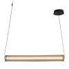 Bürolampen|Wohnzimmerlampen*Searchlight LED Pendelleuchte in Gold Schwarz Metall 26 W 92 cm
