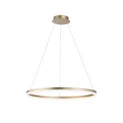 Paul Neuhaus LED Pendelleuchte in Messing dimmbar 3000 K Ø80 cm Ring< Hängelampen|Bürolampen