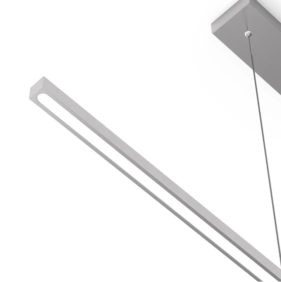 Hängelampen|Led Lampen*Steinhauer LED Pendelleuchte in Stahl L:114 cm 20 W 2700 K Modern