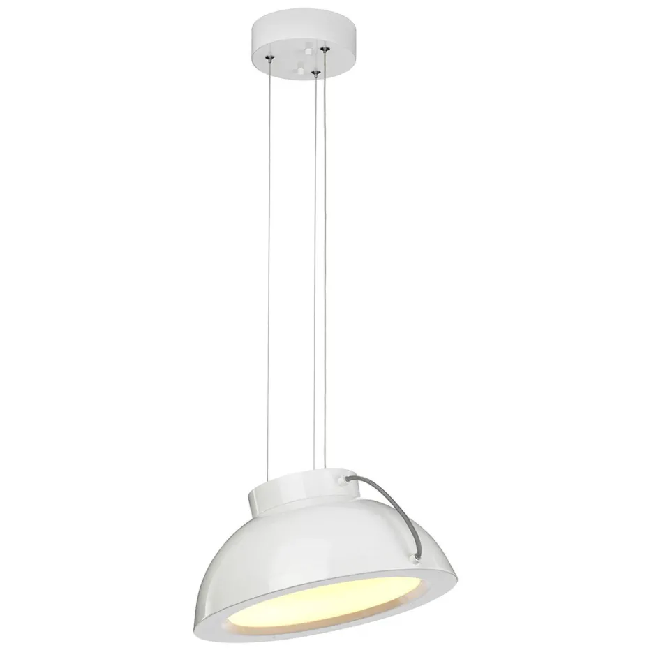 Hängelampen|Led Lampen*Elstead LED Pendelleuchte KOPPLA Weiß Ø35cm dimmbar Lampe