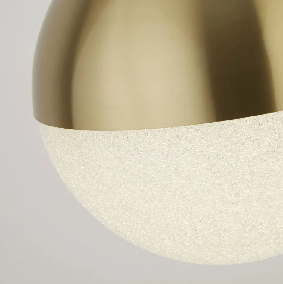 Hängelampen|Led Lampen*Searchlight LED Pendelleuchte Kugel Ø 25 cm H: max. 1,5 cm Glas Metall