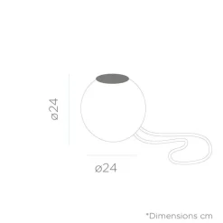 Metall Lampen|Kugellampen*Newgarden LED Pendelleuchte Kugel dimmbar RGBW IP65 Ø 24 cm Outdoor