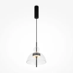 Maytoni LED Pendelleuchte Metall Glas H: max. 348 cm Schwarz< Hängelampen|Led Lampen
