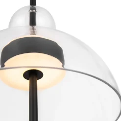 Maytoni LED Pendelleuchte Metall Glas H: max. 348 cm Schwarz< Hängelampen|Led Lampen