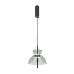 Hängelampen|Led Lampen*Maytoni LED Pendelleuchte Metall Rauchglas H: max. 348 cm BRUNO