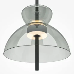 Hängelampen|Led Lampen*Maytoni LED Pendelleuchte Metall Rauchglas H: max. 348 cm BRUNO