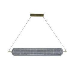 Searchlight LED Pendelleuchte Metall in Messing 42 W 3000 K 108 cm< Bürolampen|Wohnzimmerlampen