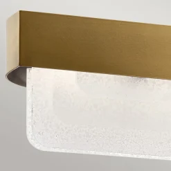 Hängelampen|Led Lampen*Elstead LED Pendelleuchte Metall Glas L: 92,5 cm in Messing