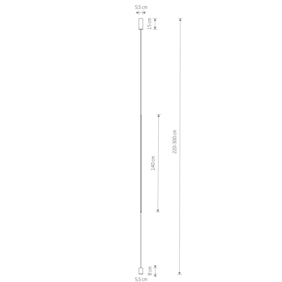 Nowodvorski LED Pendelleuchte Schwarz Ø 5,5 cm Metall schmal< Hängelampen|Led Lampen