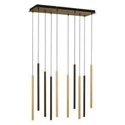 Paul Neuhaus LED Pendelleuchte Schwarz Messing Metall dimmbar< Hängelampen|Bürolampen