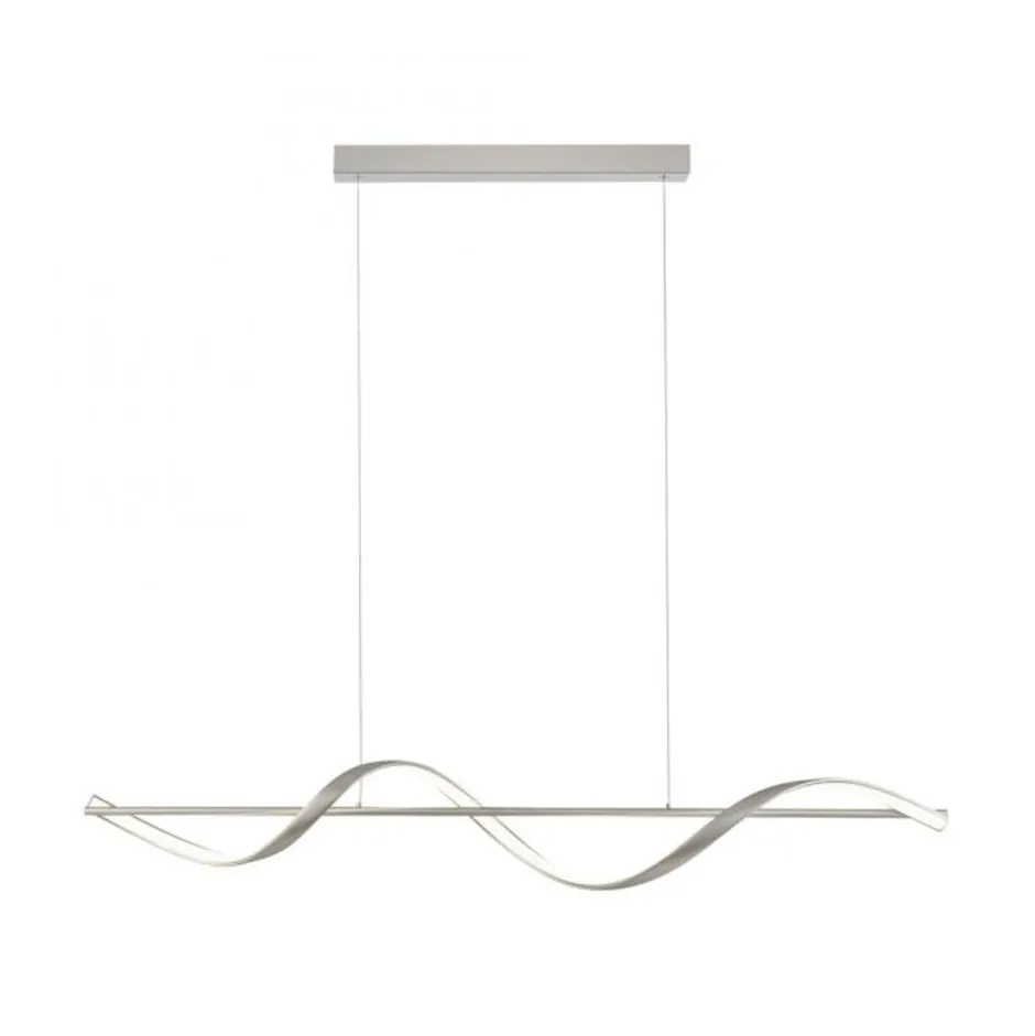 Paul Neuhaus LED Pendelleuchte Silber Fernbedienung 121 cm dimmbar< Hängelampen|Bürolampen