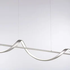 Paul Neuhaus LED Pendelleuchte Silber Fernbedienung 121 cm dimmbar< Hängelampen|Bürolampen