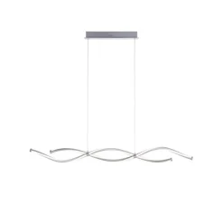 Hängelampen|Bürolampen*Paul Neuhaus LED Pendelleuchte Wellen in Stahl dimmbar 35 W 108 cm