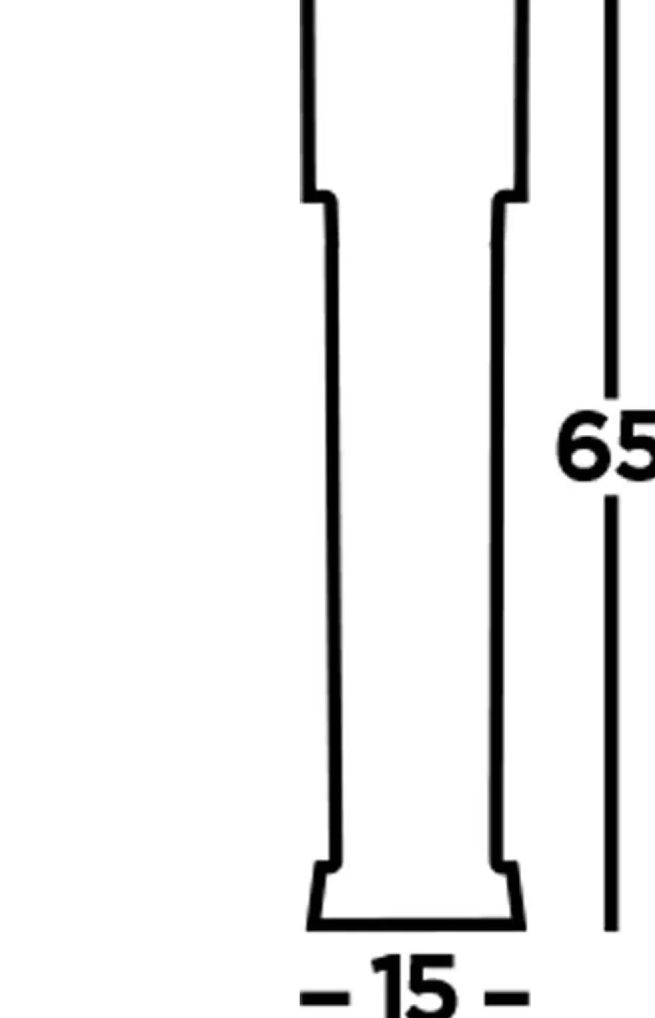Searchlight LED Pollerleuchte 65 cm IP54 Schwarz Weiß 3000 K 746 lm< Wegeleuchten|Moderne Außenleuchten