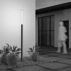 Maytoni LED Pollerleuchte Aluminium Glas 198,6 cm hoch IP65< Wegeleuchten|Led Außenleuchten