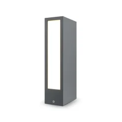 Maytoni LED Pollerleuchte Metall 25 cm IP65 Graphit eckig LISA< Wegeleuchten|Moderne Außenleuchten