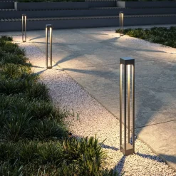 Maytoni LED Pollerleuchte Metall IP65 100 cm Graphit eckig< Metall Lampen|Wegeleuchten