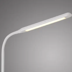 Bürolampen|Schlafzimmer Lampen*Just Light LED SchreibTischlampe Metall Weiß Touch 64 cm flexibel