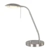Nachttischlampen|Schreibtischlampen*Steinhauer LED Schreibtischlampe Metall Glas 46 cm 2700 K dimmbar