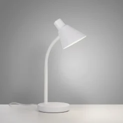Just Light LED SchreibTischlampe Metall 38 cm Weiß 600 lm Modern< Bürolampen|Schlafzimmer Lampen