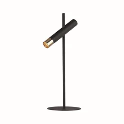 Metall Lampen|Bürolampen*Searchlight LED Schreibtischlampe Schwarz Gold 3000 K 50,5 cm