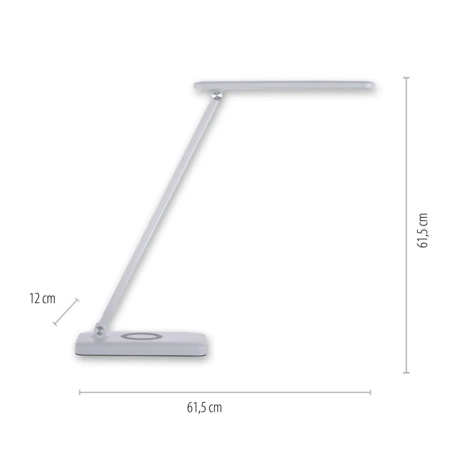 Just Light LED SchreibTischlampe Weiß Touch 61,5 cm 5 W flexibel< Bürolampen|Schlafzimmer Lampen