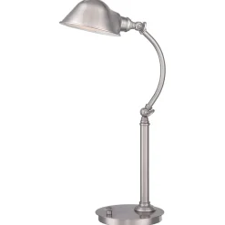 Led Lampen|Tischlampen*Elstead LED Schreibtischleuchte dimmbar Metall 53cm verstellbar