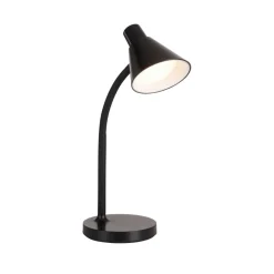 Bürolampen|Schlafzimmer Lampen*Just Light LED Schreibtischleuchte Metall 38 cm Schwarz 4 W Modern