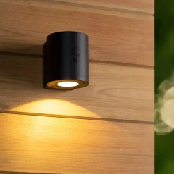 LED Solar Außenlampe Sensor Aluminium 3150 K dimmbar< Außenwandleuchten|Solarleuchten