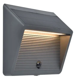 Solarleuchten|Led Außenleuchten*Eco-Light LED Solar Außenwandlampe Bewegungsmelder IP44 900 lm