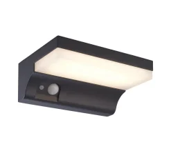 Searchlight LED Solar Außenwandlampe IP54 Aluminium Bewegungsmelder< Metall Lampen|Solarleuchten