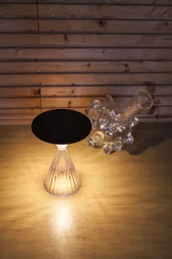 Eco-Light LED Solar Tischlampe IP54 20 cm 390 lm USB-C Schwarz< Solarleuchten|Led Außenleuchten